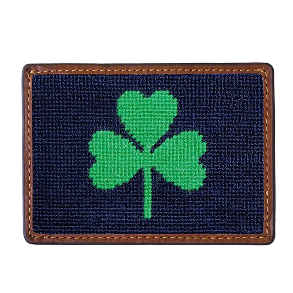NWOT Smathers & Branson Shamrock Card Wallet (Dark Navy)